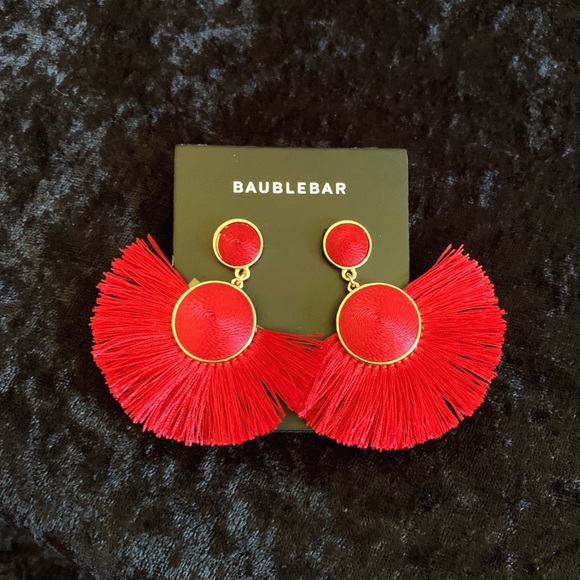 BaubleBar Jewelry - Bauble Bar Dark Red Earrings BaubleBar Jewelry - Bauble Bar Dark Red Earrings